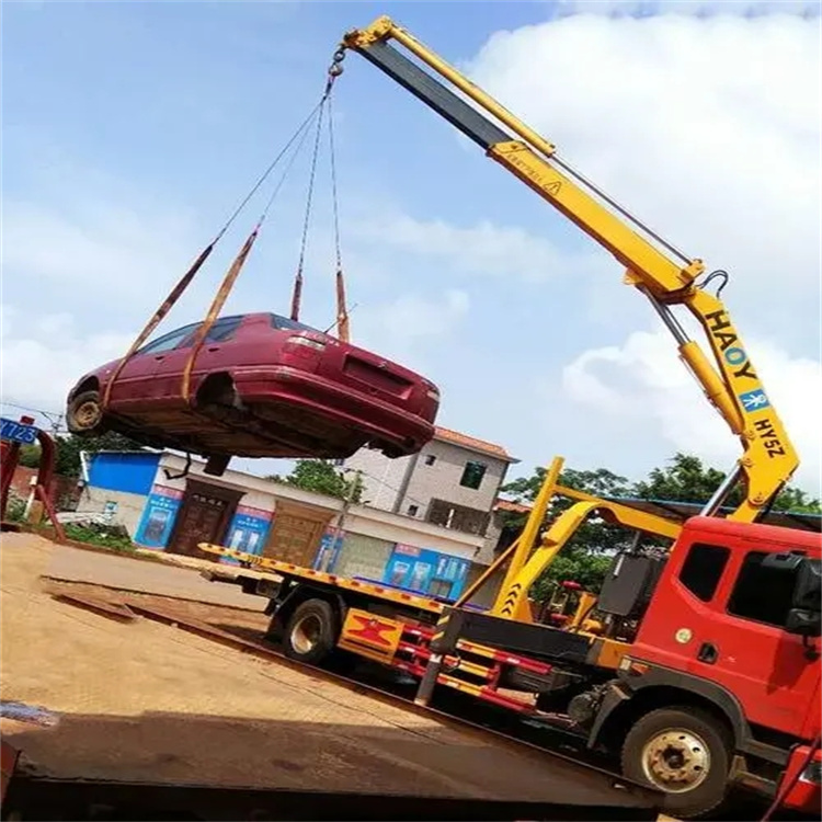 江汉石油管理局吊车救援小汽车怎么吊