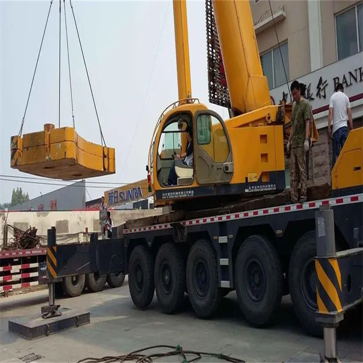 江汉石油管理局当地吊车出租|机器吊装|75吨|工厂搬迁服务