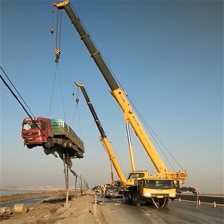 江汉石油管理局吊车怎么吊货车